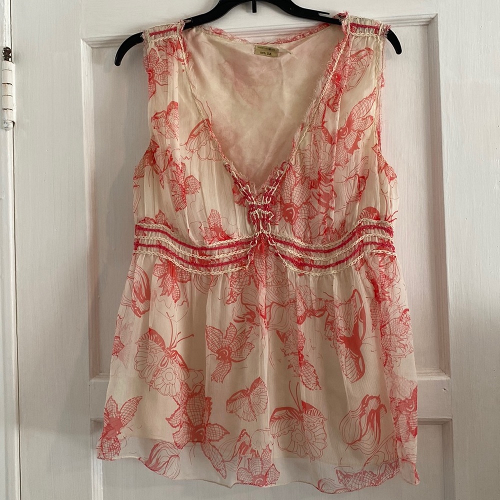 Max studio 100% silk tank top